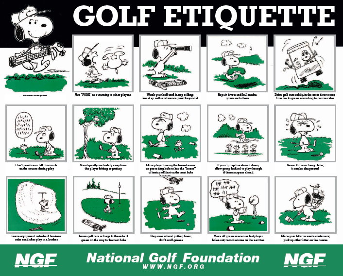 Peanuts Golf-Etikette